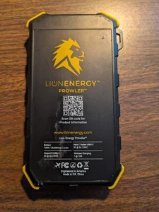 PARTS Lion Energy Prowler Power Bank Wireless Charger for Cell Phones, USB PARTS - Picture 1 of 6