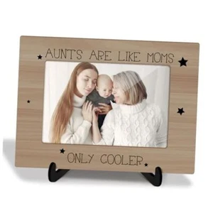 Aunt Wooden Picture Frame with Stand Mother's Day Gift for Women Auntie Aunt - Picture 1 of 6