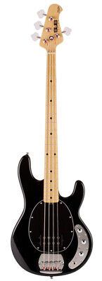 Sterling By Music Man SUB Ray4-BK Bass Guitar, Black, Maple (NEW)