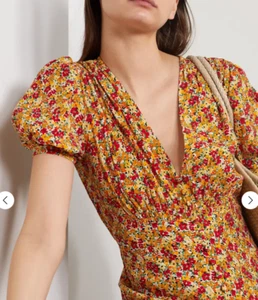 FAITHFULL THE BRAND FLORAL PRINT MIDI bellavista DRESS NEW WITH TAG SIZE M NEW - Picture 1 of 5