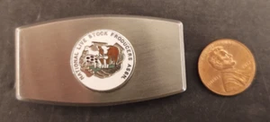 Vintage National Live Stock Producers Assn. Money Clip Pocket Blade SS Japan - Picture 1 of 7