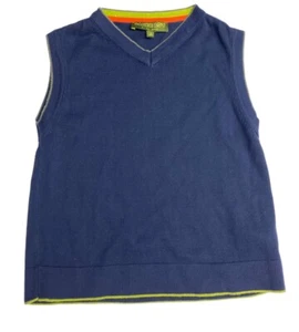Ted Baker Boys Age 4 Navy Sleeveless Tank Top V necked Jumper MINT - Picture 1 of 5