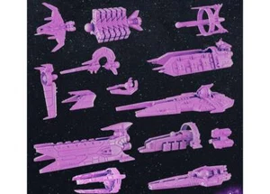 14pc Resin Udoxian Starship Fleet Fleetscale Mini | Starfinder | Billion Suns - Picture 1 of 2