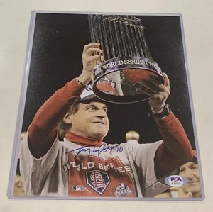 Tony Larussa Cards 06’ World Series Champs Signed 8x10 Photo PSA/ DNA # AJ82521 - Picture 1 of 2
