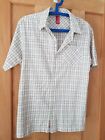 Animal Mens Cream/brown Check Shirt Short Sleeved Size S Used Condition (EEE) 