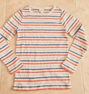 CAMISETA MINI BODEN GIRLS Supersoft Pointellele MANGA LARGA A RAYAS TOTALMENTE NUEVA - Imagen 1 de 5
