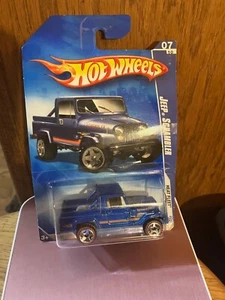 2009 Hot Wheels HW Heat Fleet 7/10 #123 Jeep Scrambler Pickup Truck Blue w/OR5SP - Picture 1 of 2