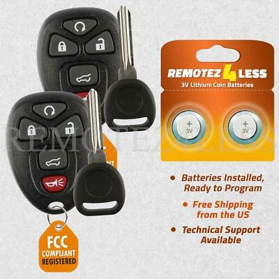 2 for GMC Yukon 2007 2008 2009 2010 2011 2012 2013 2014 keyless entry remote+Key - Изображение 1 из 4
