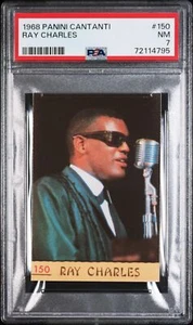 Ray Charles 1968 Panini Cantanti #150 PSA 7 - Picture 1 of 2
