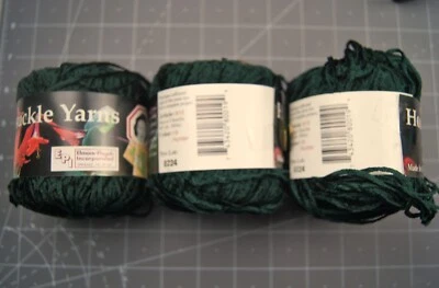 Lot of  3  Honeysuckle Yarns Yarn Hunter   88 Yard Balls  Rayon/Chenille Yarn - Image 1 of 2