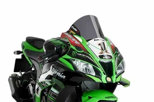 PUIG EUROPEAN RACING WINDSHIELD SCREEN FOR KAWASAKI ZX-10R 2016-2017 Z-RACER - Foto 1 di 10