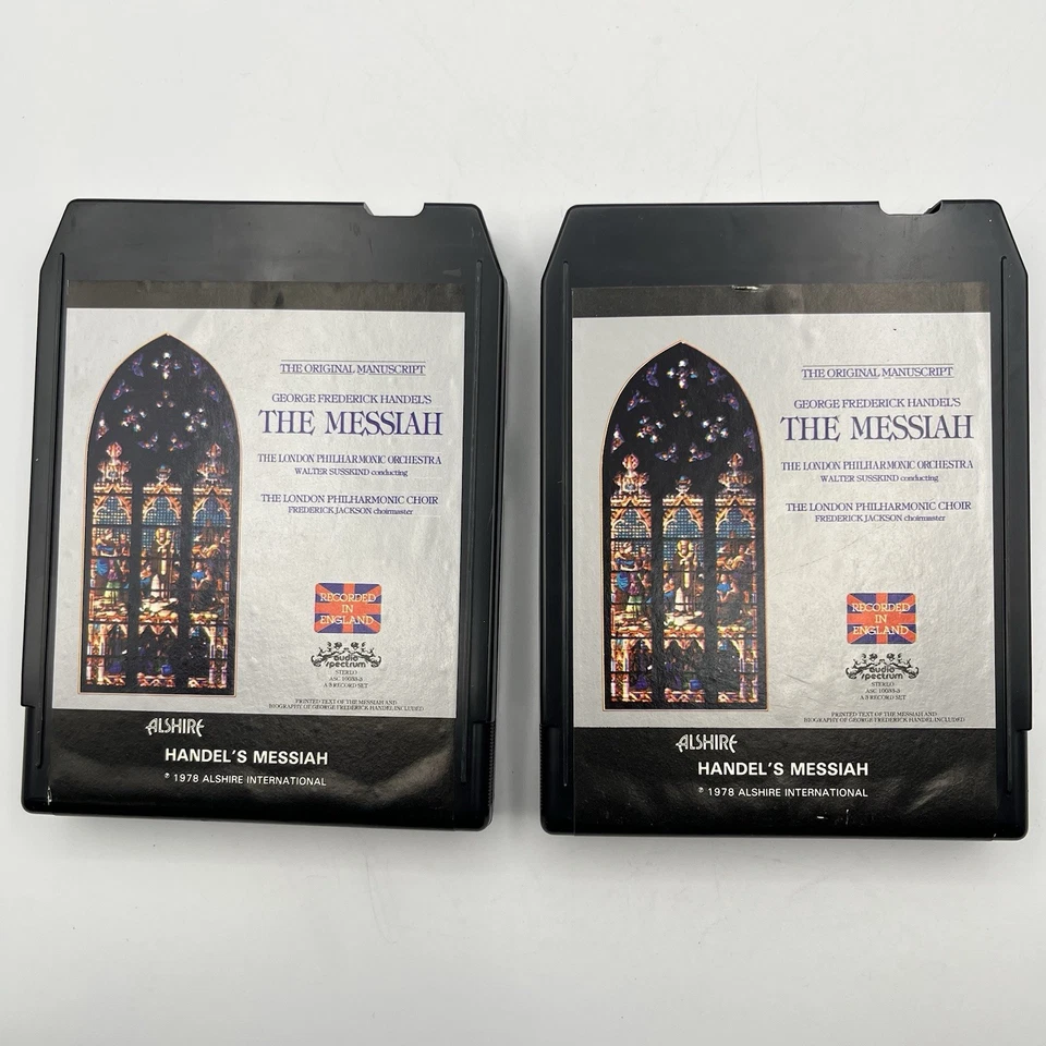 Handel's Messiah - London Philharmonic - Restored 8 Track Tape - New Pad, Splice Foto 1 de 4