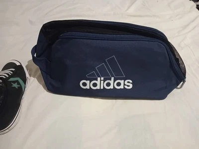 Adidas Travel Gym Bag Ideal for Trainers Or Mesh/Breathable Shoes Blue - Image 1 of 4
