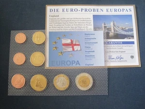 England KMS 2007 Euro -Proben  Zertifikat  Selten - Picture 1 of 2