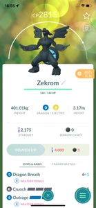 Pokemon TRADE - Zekrom Lv25 2nd Charge Move Unlocked !! 30 Days Friendship ! - Picture 1 of 1