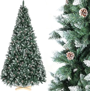 Künstlicher Weihnachtsbaum 150 180 210 270cm Tannenbaum Schnee Christbaum Baum - Bild 1 von 17