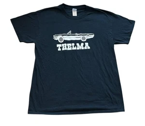 Thelma and Louise THELMA T-Shirt Cotton Womens Large Black Glitter Car - Picture 1 of 3