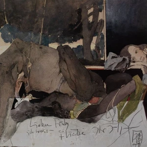 Horst Janssen Erotischer Akt Plakat Antic-Haus München signiert Offsetdruck 1980 - Picture 1 of 4