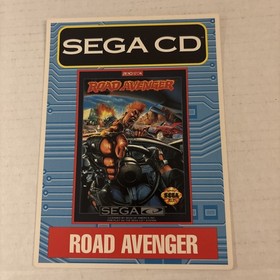 Sega CD Road Avenger VIDPRO Card Toys R Us Display Card  Rare