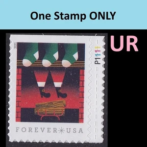 US 5645 A Visit from St Nick Fireplace F plate single MNH 2021 - Picture 1 of 1