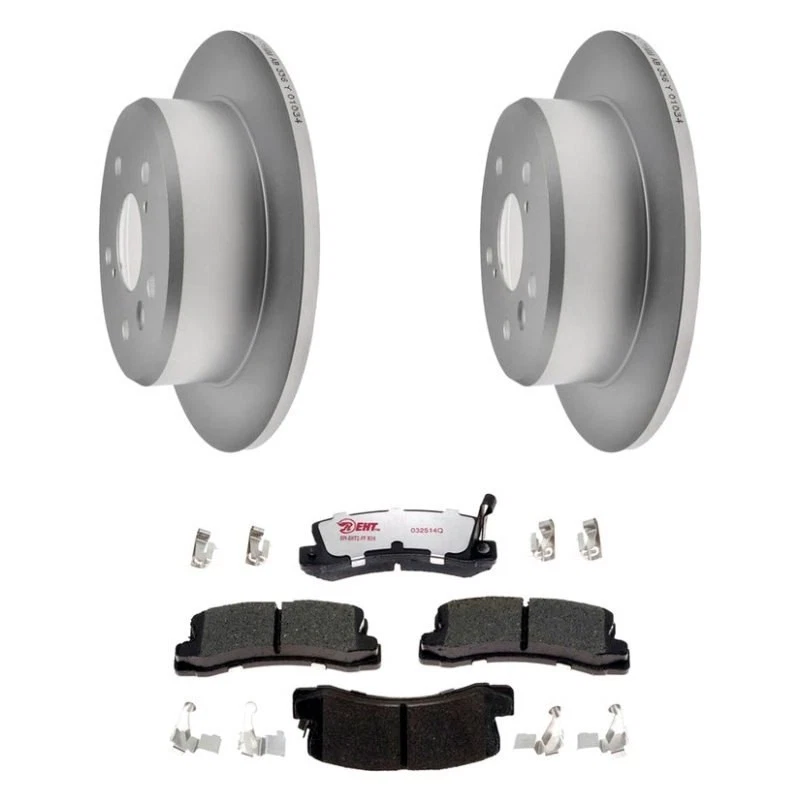For Toyota Camry 92-99 Raybestos Element3 Plain Rear Brake Kit w Hybrid Pads — 第 1/4 张图片