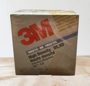 3M High Density 3,5" Disketten 10er Pack IBM Formatierte DS HD Disketten Neu - Bild 1 von 4
