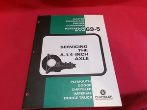 Chrysler Master Technician 1969 libro de referencia de servicio 69-5 mantenimiento del eje - Imagen 1 de 2