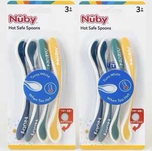 Nûby Hot Safe Spoons – 2x 4er Set Sensorlöffel für Babys ab 3+ Monate - Bild 1 von 2