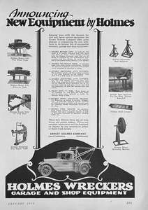 1930 Ad Ernest Holmes Co Chattanooga TN Auto Wreckers & Shop Equipment - Picture 1 of 1