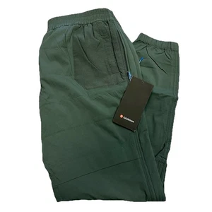 NEU MIT ETIKETT LULULEMON ISOLIERTE WANDERHOSE 30" GRÜN SPITZ ZULAUFEND JOGGINGHOSE WATTIERT M (1) - Bild 1 von 7