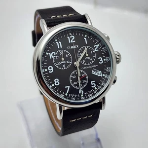 TIMEX INDIGLO CHRONOGRAPH TW2T69100 MILITARY FIELD NAVI SCHWARZ HERREN UHR  - Bild 1 von 11