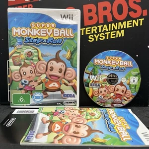 Super Monkey Ball Step & Roll W.Manual Nintendo Wii Wii U TESTED FREE POSTAGE - Picture 1 of 13