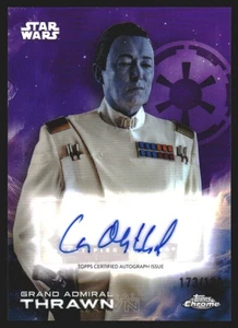 LARS MIKKELSEN AS GRAND ADMIRAL THRAWN 2025 TOPPS CHROME STAR WARS #A-LM PURPLE - Bild 1 von 3