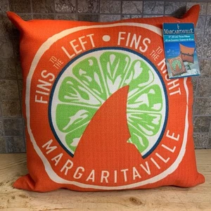 "Almohada Buffet Margaritaville Jimmy Interior Exterior 17"" NUEVA Naranja" - Imagen 1 de 10