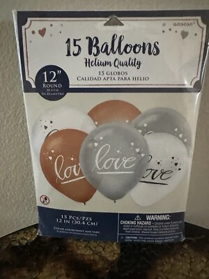 Love Balloons Valentines Bridal Shower Birthday Anniversary Wedding Party Latex - Image 1 of 4