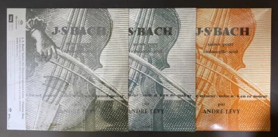 Andre Levy-J.S. Bach Cello Suites No. 1-6 3 LP SET 500 LTD COPY FACTORY SEALED - Image 1 of 4