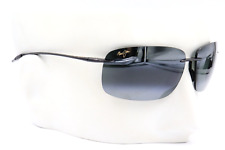 Maui Jim Breakwall Gloss Black Neutral Polarized Rimless Sunglasses 422-02 $189