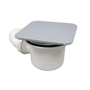 Square 90mm Fast Flow Shower Waste **Fits Tray Mate Shower Trays** - Picture 1 of 4
