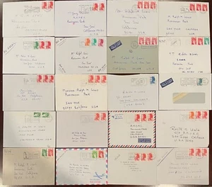 1980s France lot of 20 covers with all diff slogan cancels *d - Picture 1 of 1