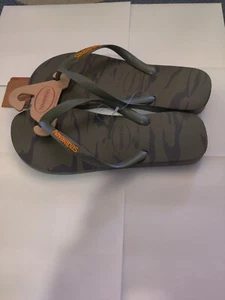 Neu mit Etikett Havaianas Herren Aloha Flip Flop Größe 11/12 Slipper Sandalen Strand Schwimmen AA292 - Bild 1 von 3