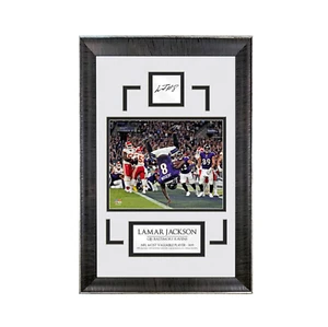 L. Jackson - 2019 MVP - Spotlight Collection | 16 x 23 - Framed Football Photo - Picture 1 of 4