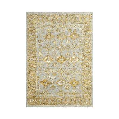 3'10"x5'6'' Gray Hand Knotted Transitional Oushak Wool Area Rug - Image 1 of 4