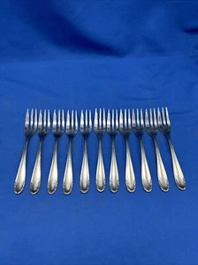 Eickhorn Solingen Rastfren Roneusil Germany Stainless 11 Cocktail Dessert Forks - Picture 1 of 9