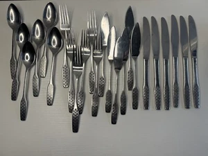 24 Piece Viners Shape Cutlery Vintage Stainless Steel - Picture 1 of 16