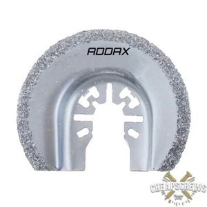 65mm Multi Tool segment blade - diamond carbide grit tiles/grout - TIMCO - ADDAX