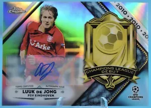2018-19 Topps Chrom Luuk De Jong Złoty refraktor Liga Mistrzów Debiut /50 - Zdjęcie 1 z 2