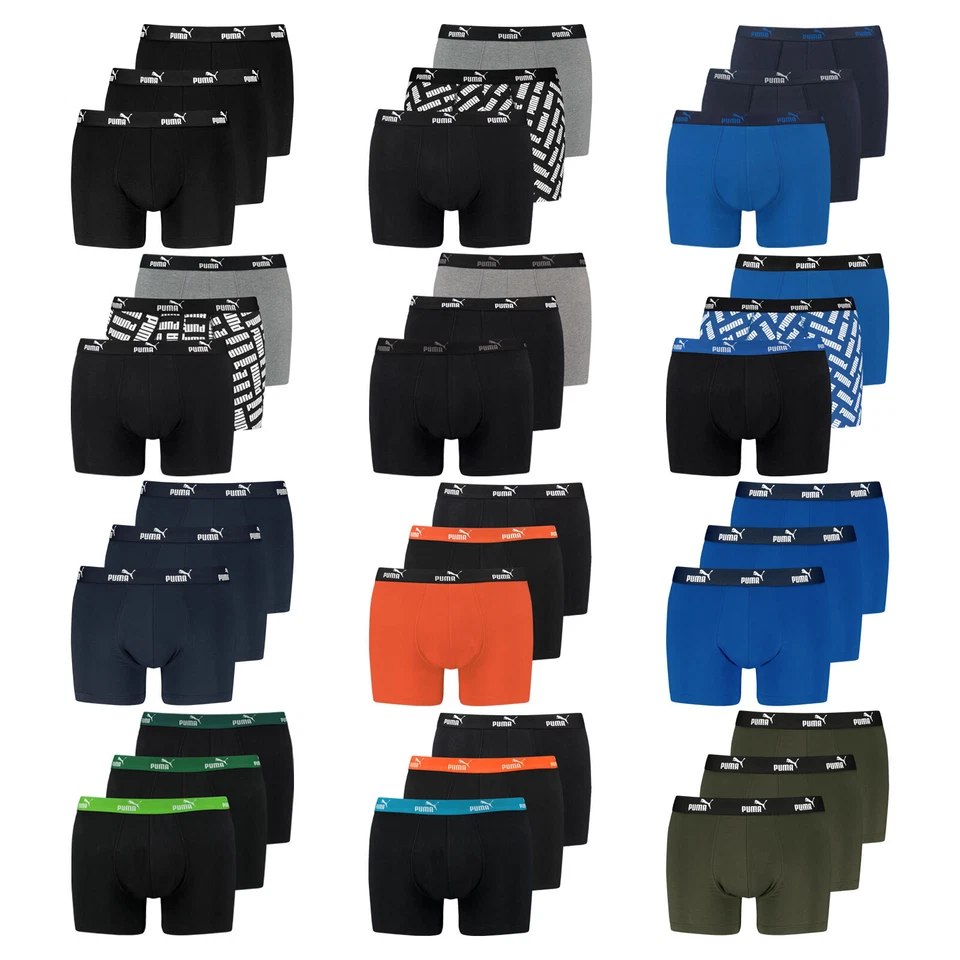 6er Pack PUMA Herren Boxershorts Unterhosen Shorts Promo Boxer S M L XL - Bild 1 von 1