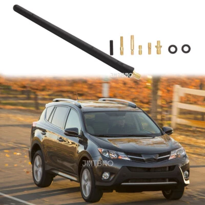 7" Antenna Mast AM/FM Radio Signal Roof Aerial Black For Toyota RAV4 2009-2016 - Image 1 of 4