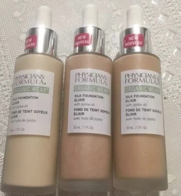 Physicians Formula Organic Wear Silk Foundation Elixir Light-to-Medium 04 NEW - Image 1 of 2