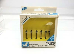 Viessmann 64706 N Gauge Park Lamp Black 33mm LED Warm White (6) - Picture 1 of 1